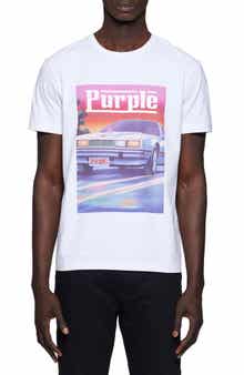 PURPLE BRAND Clean Cotton Graphic T-Shirt