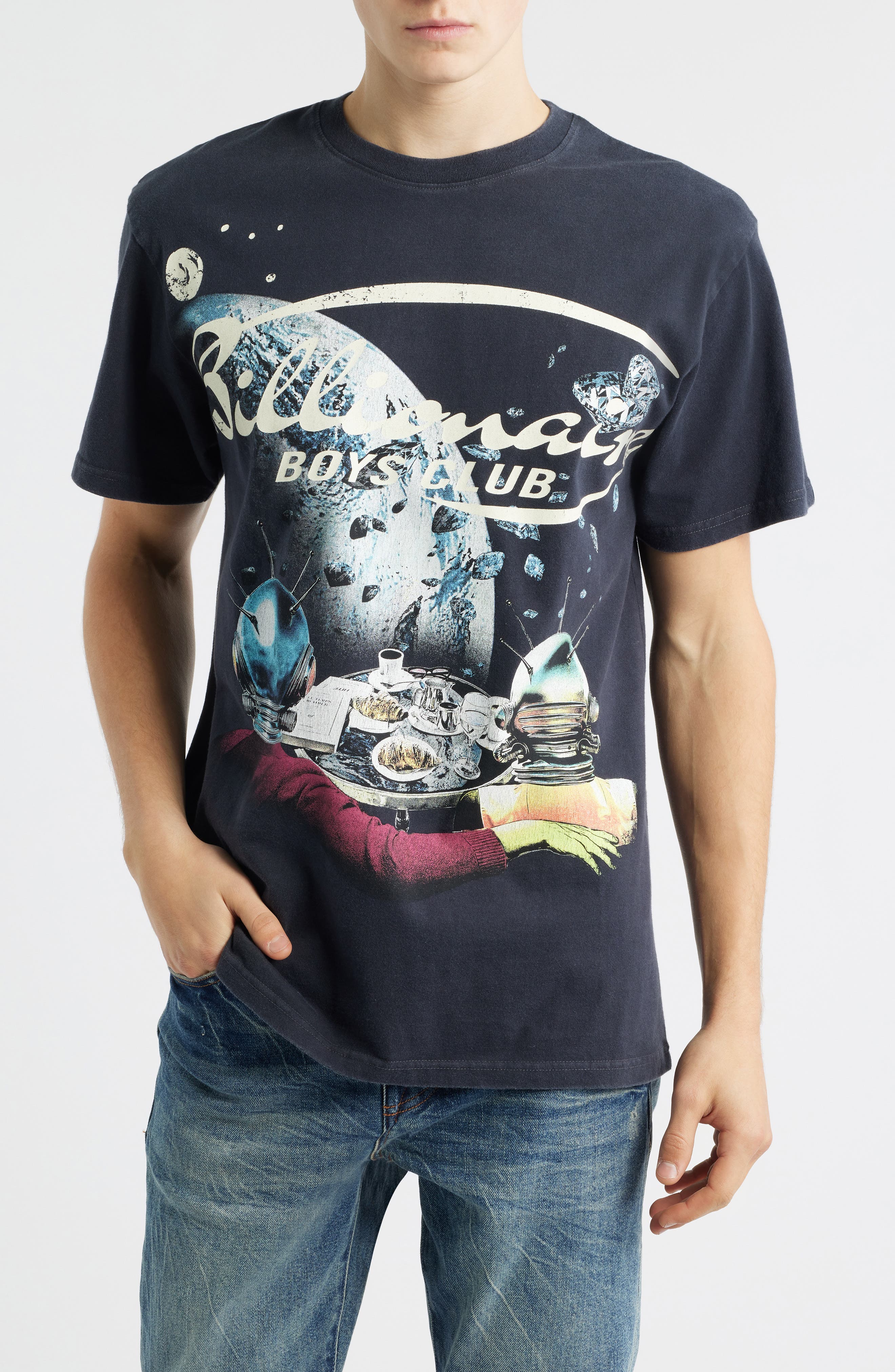 Billionaire Boys Club Asteroids Cotton Graphic T-Shirt