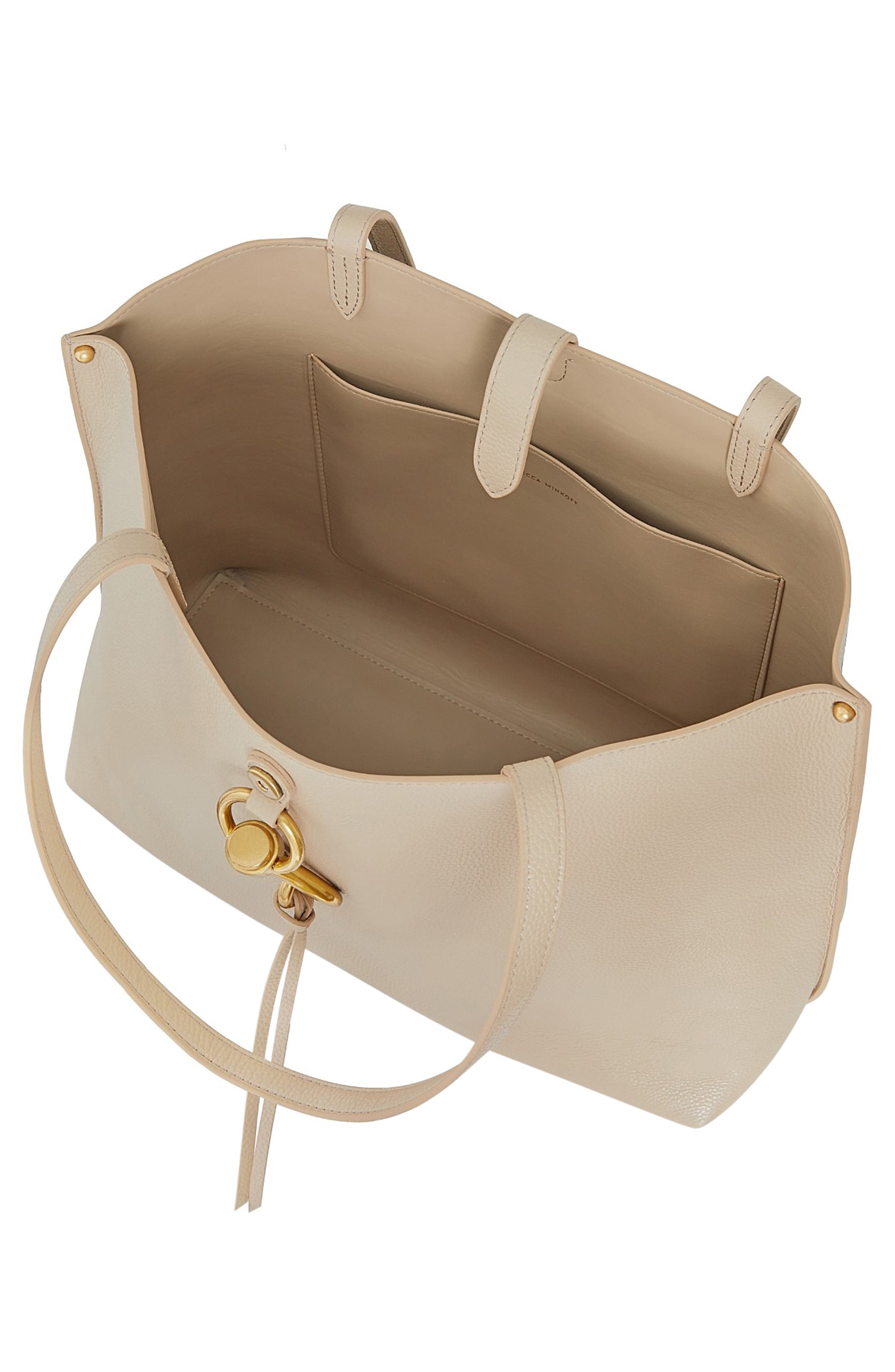 Rebecca Minkoff Megan Leather Tote, Alternate, color, Stone