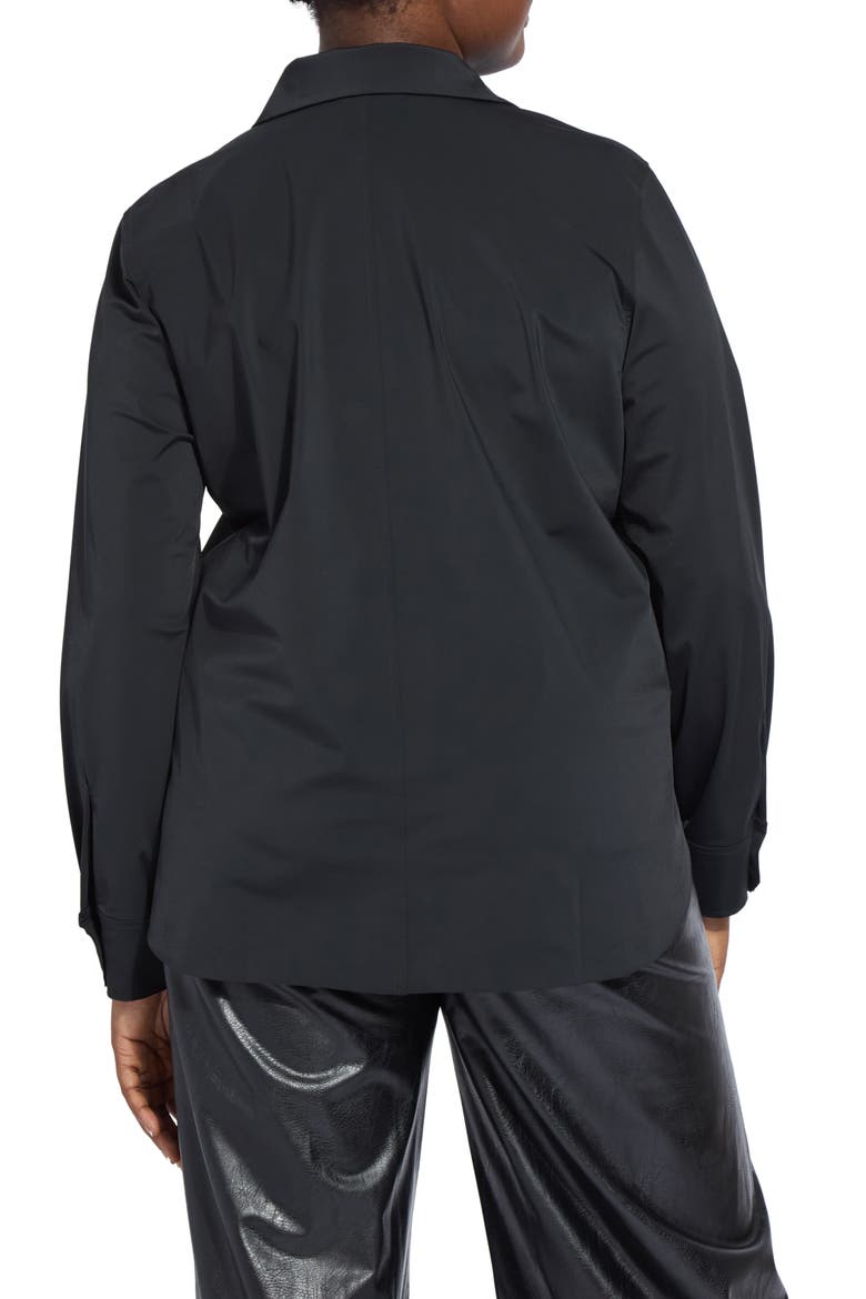 Connie Slim Fit Button-Up Shirt, Alternate, color, BLACK
