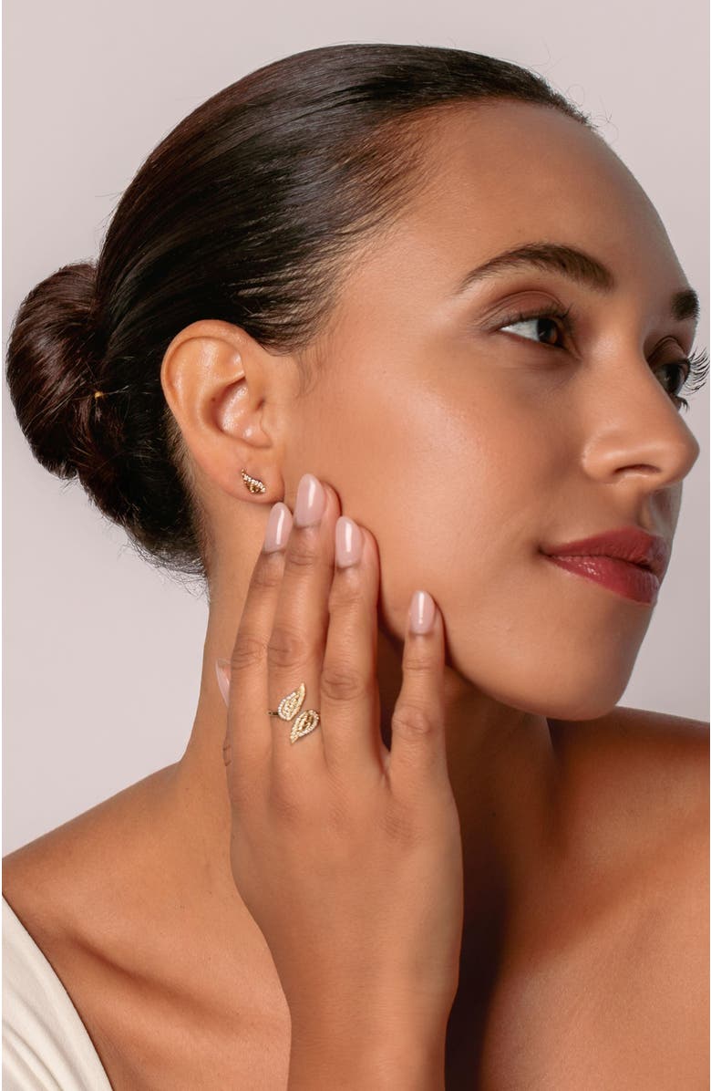 Rizen Jewelry Divine Wings Ring, Alternate, color, 18K Gold Plated