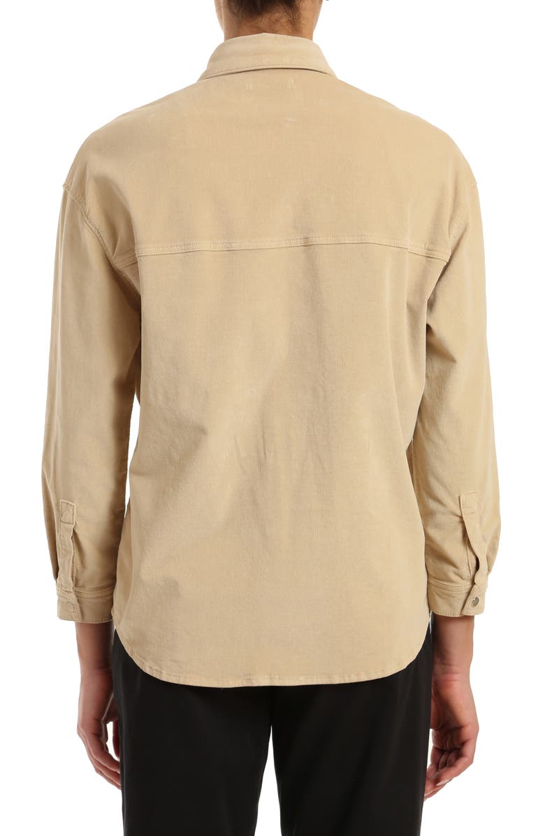 Mavi Jeans Livia Iris Cream Corduroy Shirt, Alternate, color, Iris Cream Cord