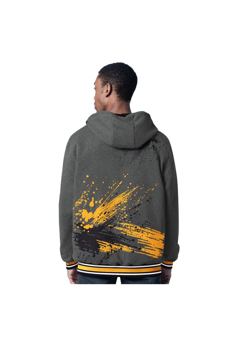Men's G-III Sports by Carl Banks Black/Charcoal Pittsburgh Steelers Dual Threat Reversable Full-Zip Hooded Jacket, Alternate, color, Black