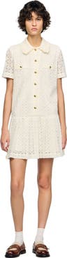 SANDRO Short lace dress