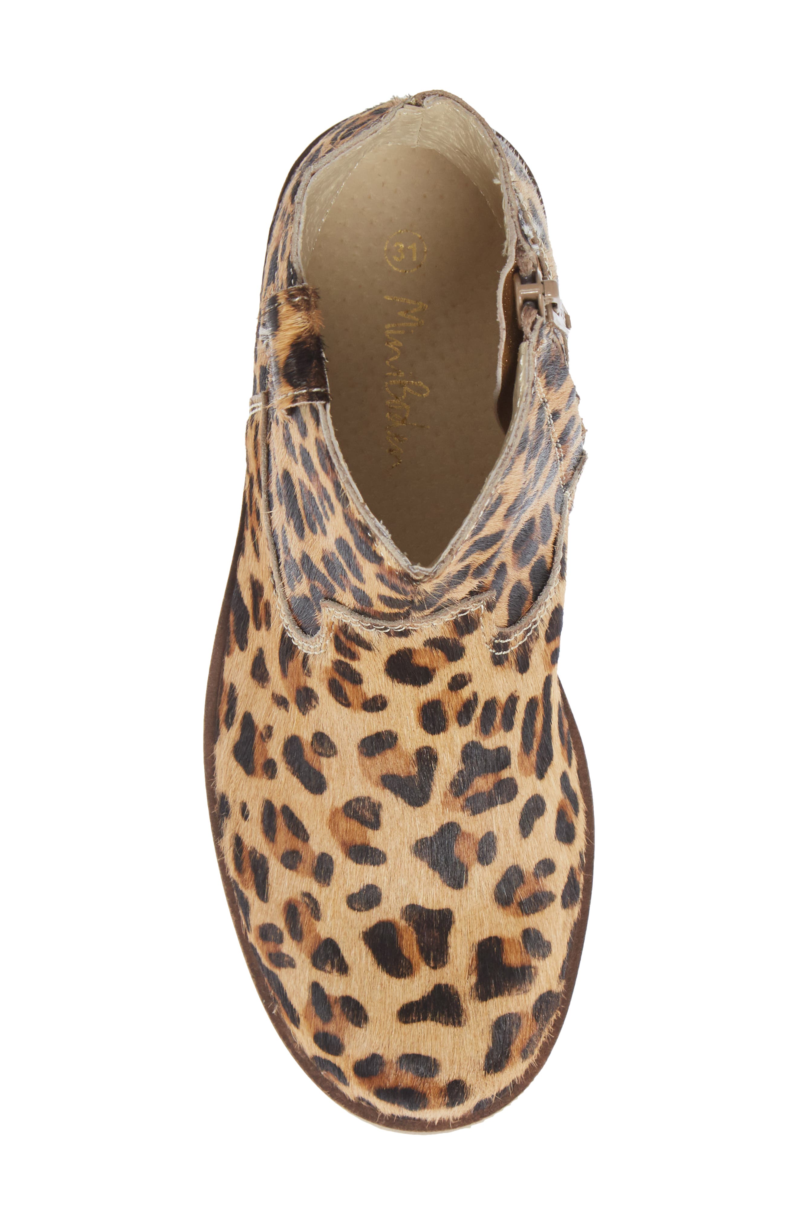 Mini Boden Boden Leopard Spot Genuine Calf Hair Western Boot, Alternate, color, 