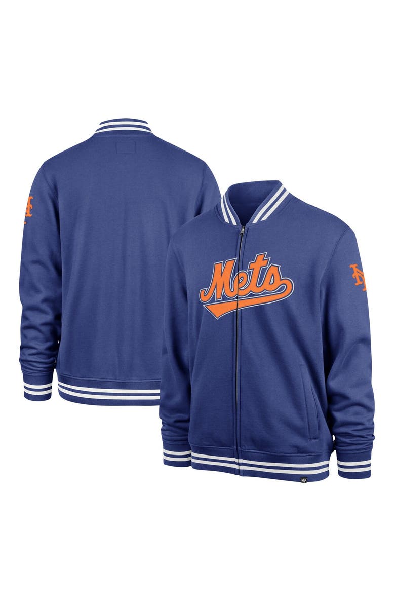 '47 Men's '47 Royal New York Mets Wax Pack Pro Camden Full-Zip Track Jacket, Main, color, Royal
