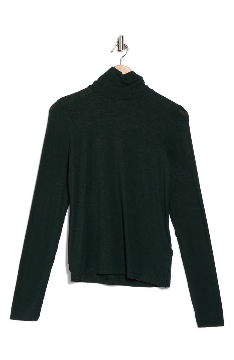 Madewell Long Sleeve Turtleneck Top, Alternate, color, Luxury Forest