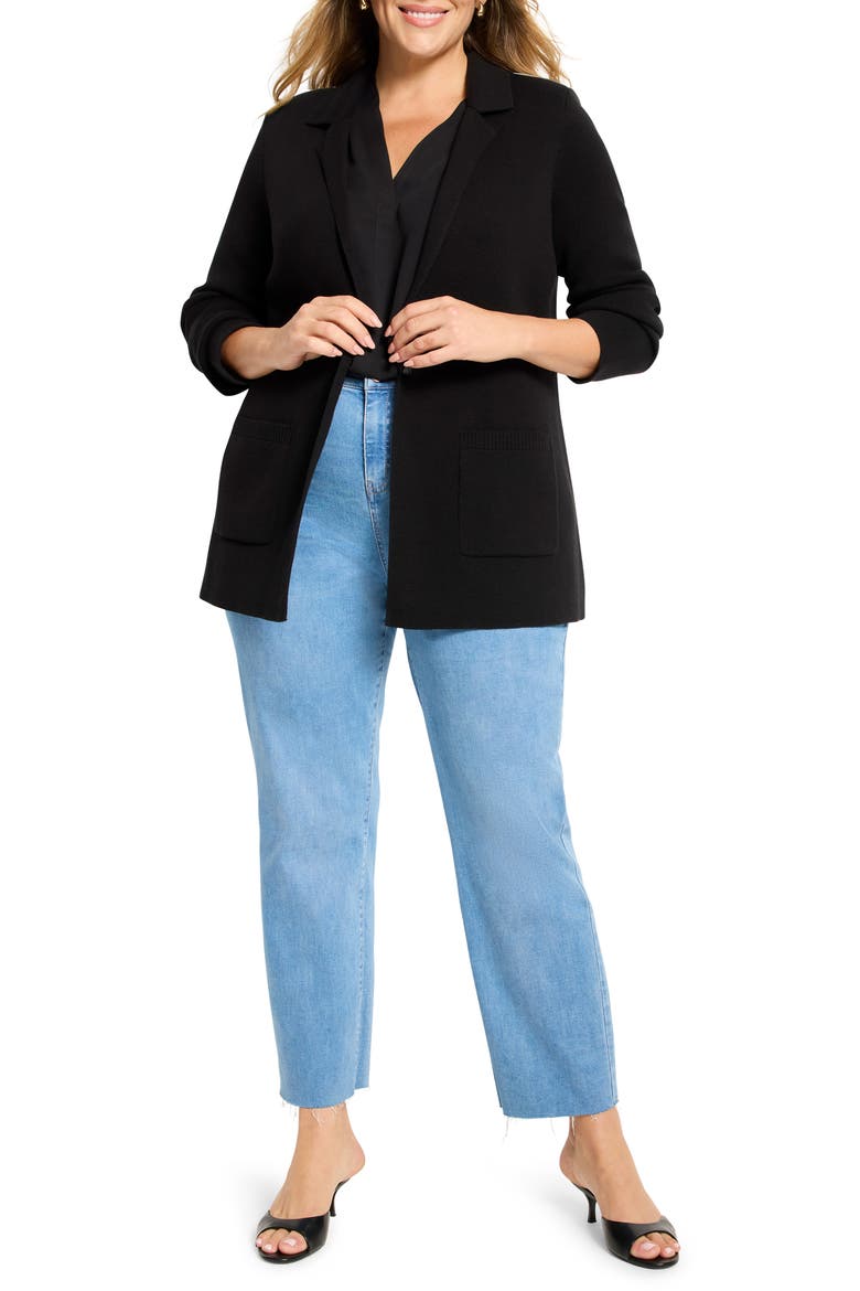 Knit Blazer, Alternate, color, BLACK ONYX