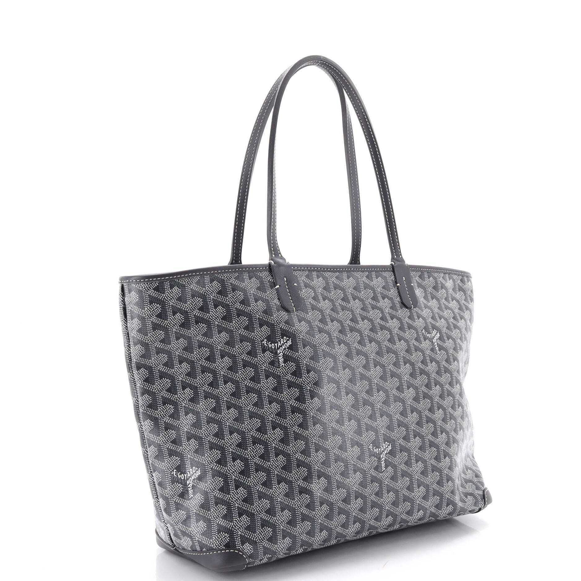 Pre-Owned Goyard Artois Tote Coated Canvas PM, Alternate, color, Gray