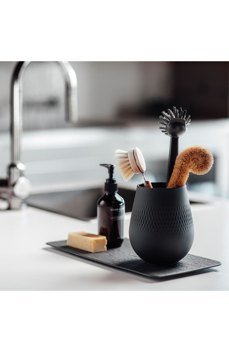 Villeroy & Boch Manufacture Rock Rectangular Serving Plate, Alternate, color, Black