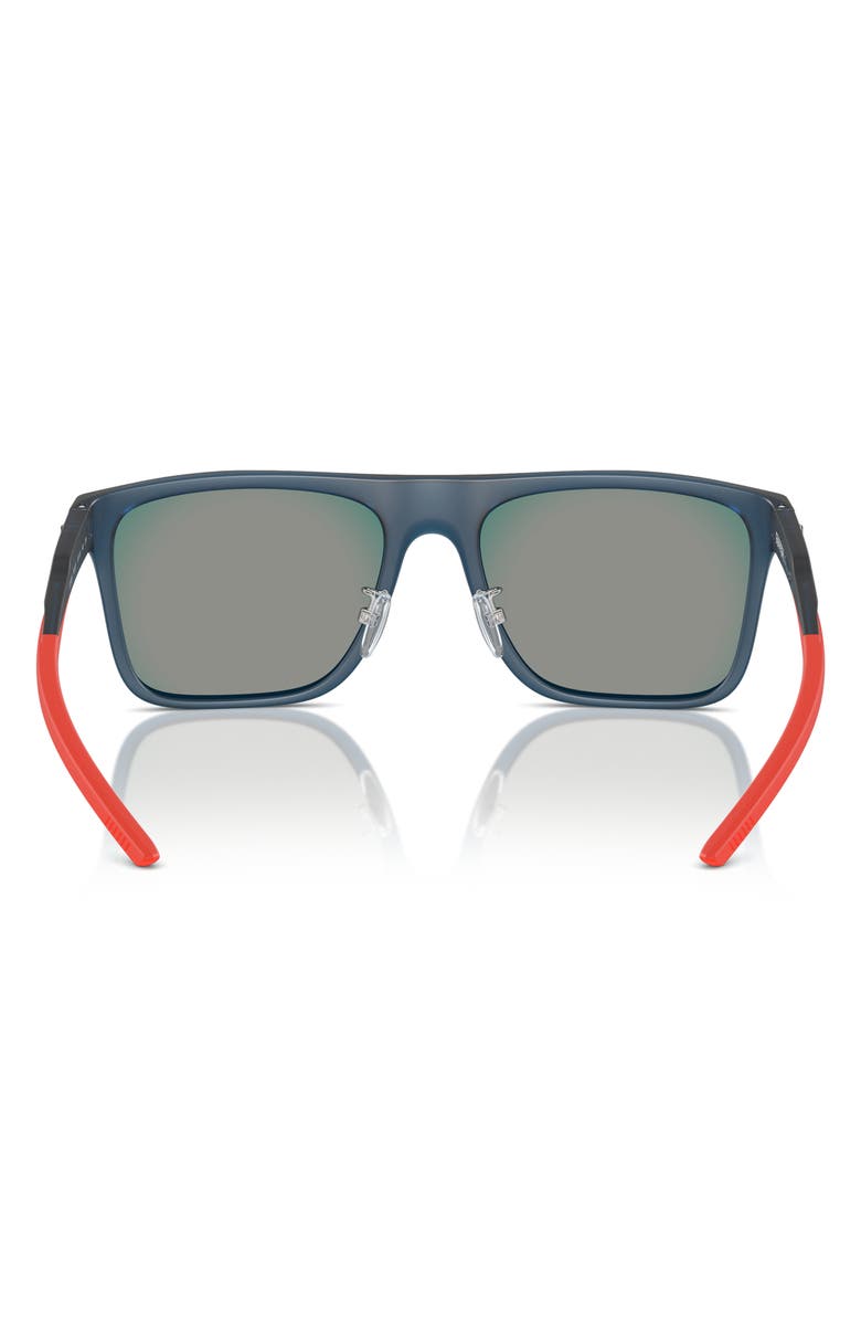 Scuderia Ferrari 58mm Square Sunglasses, Alternate, color, Opal Blue