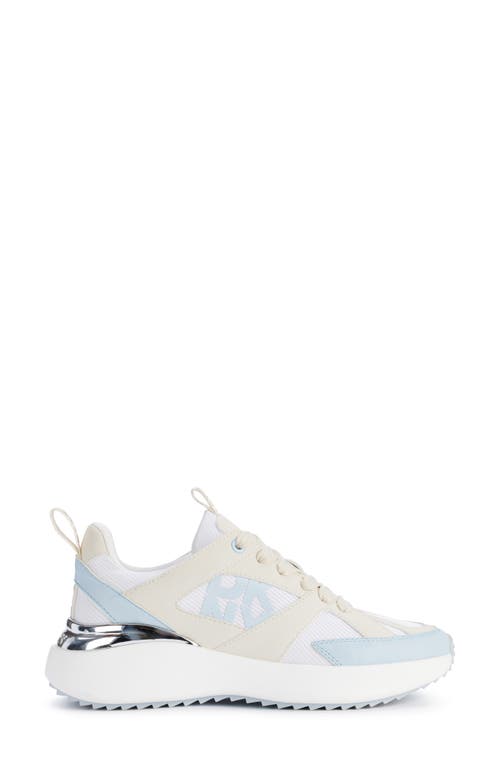 Shop Dkny Zofi Platform Wedge Sneaker In Celeste