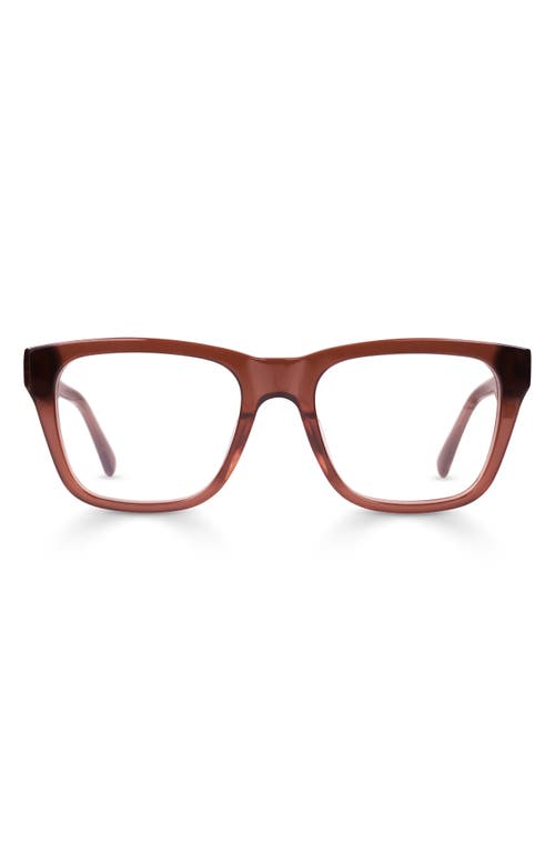 Eyebobs Kvetcher 53mm Square Reading Glasses In Hickory Brown Crystal