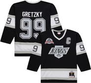 Mitchell & Ness Men's Mitchell & Ness Wayne Gretzky Black Los Angeles Kings Big & Tall 1992/93 Blue Line 2.0 Jersey