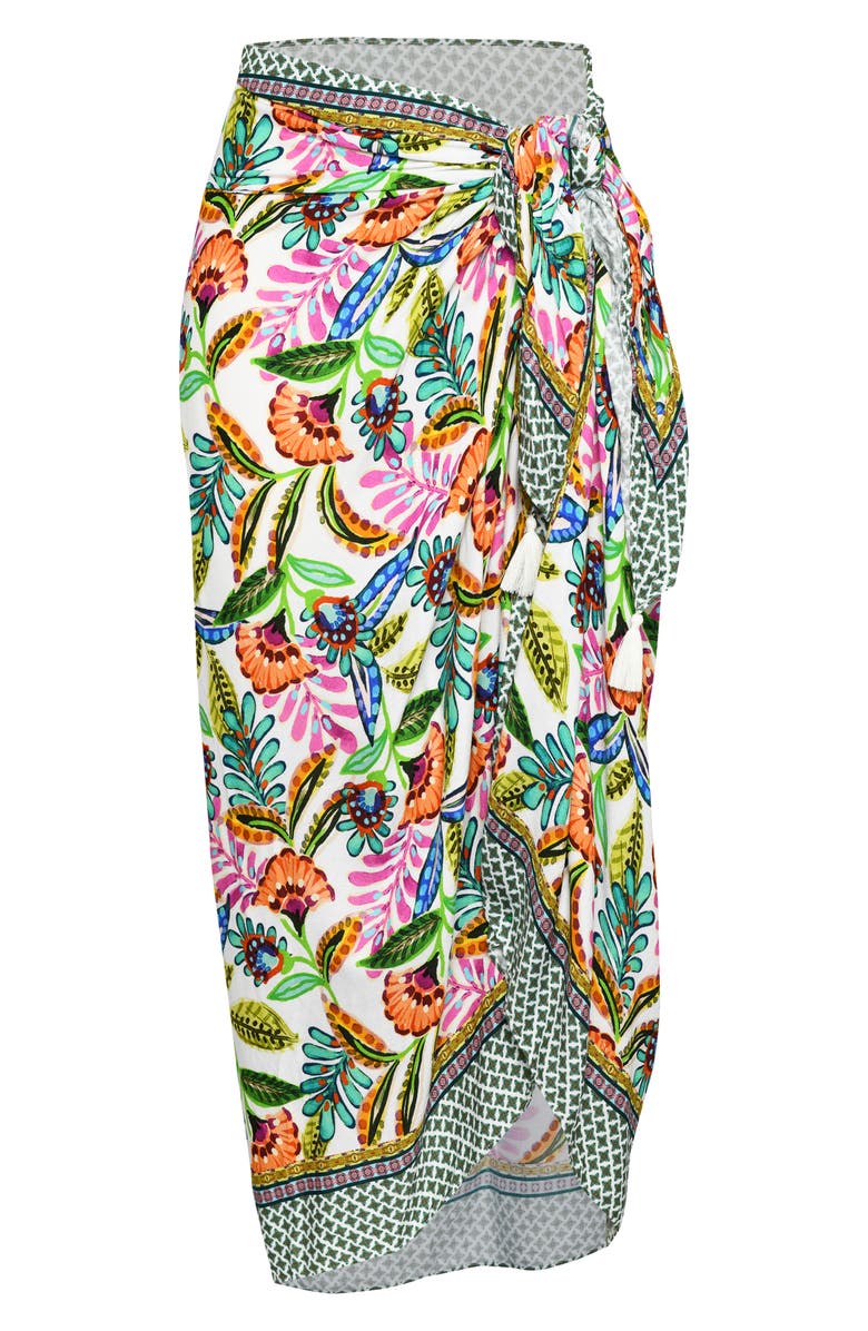 Sunshine 79 Jungle Cover-Up Pareo, Alternate, color, White Multi