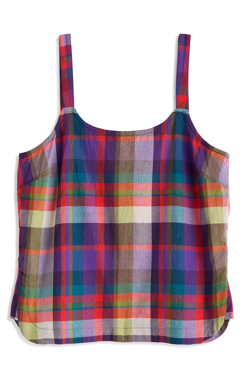 Seasalt Cornwall Hares Tail Relaxed Organic Cotton Tank, Alternate, color, Florabunda Multi Damson