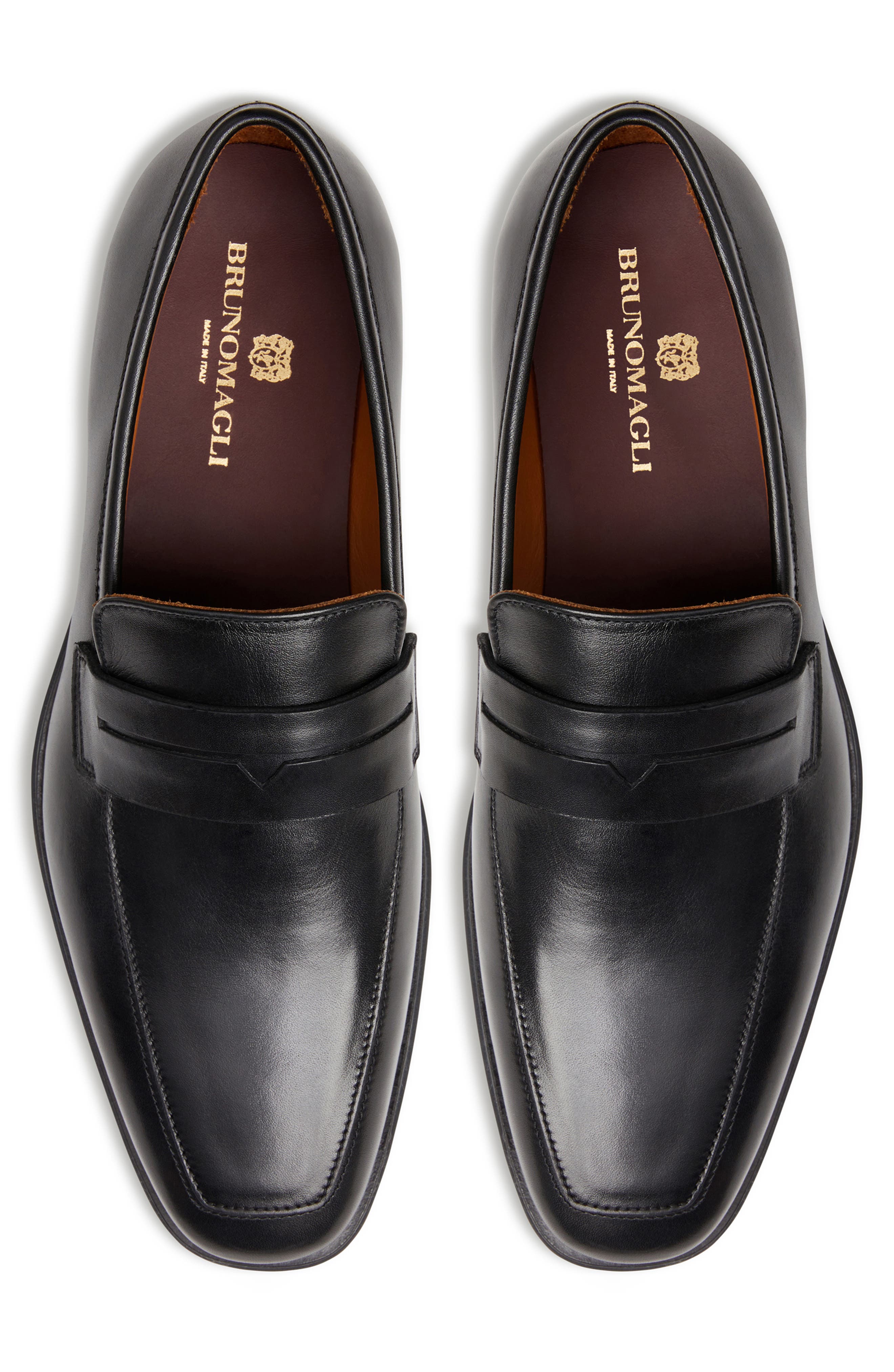 Bruno Magli Raging Penny Loafer, Alternate, color, Black