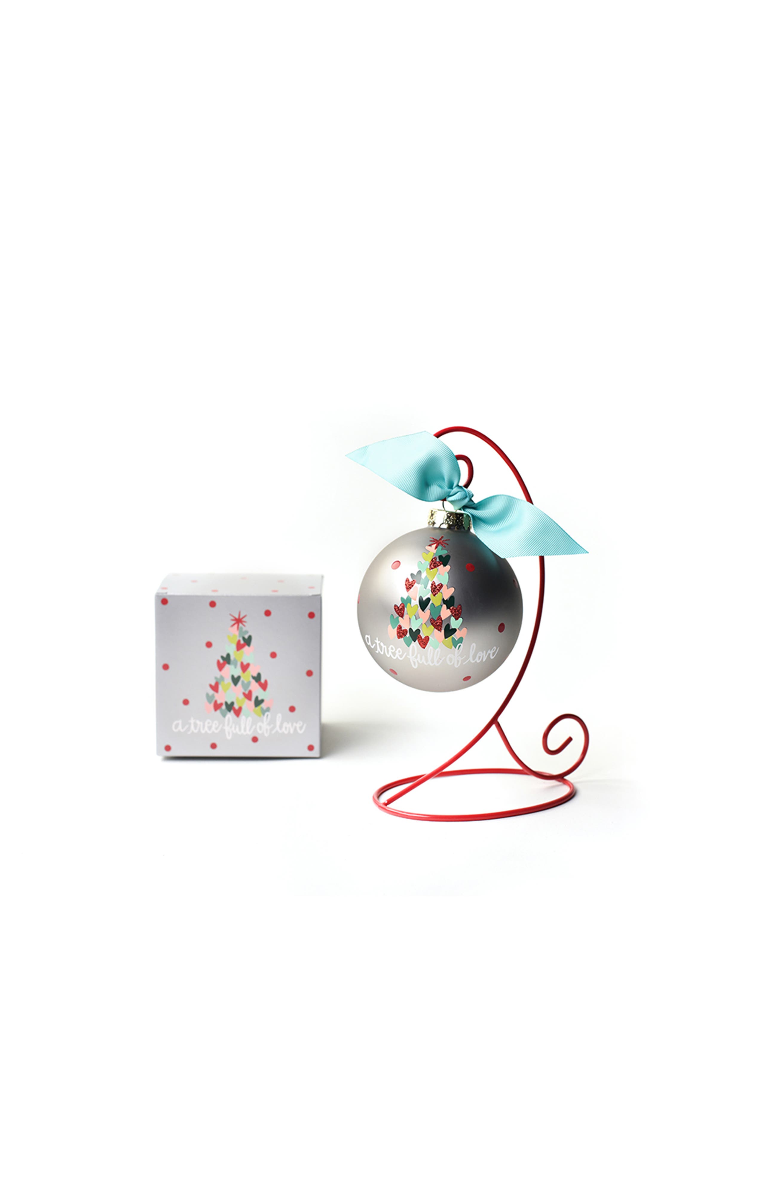 Coton Colors by Laura Johnson Tree of Love Glass Ornament with Stand ...