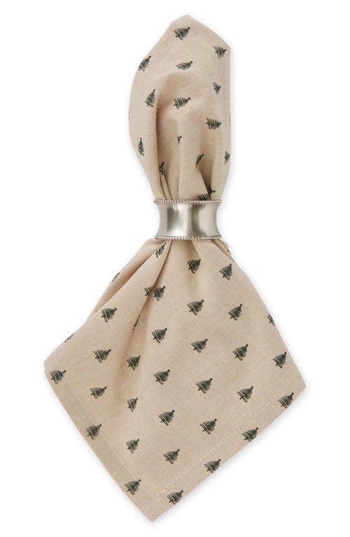 Design Imports Tree Dots 4-piece Napkin Set In Neutral