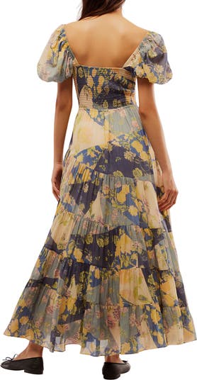Sundrenched Floral Tiered Maxi Sundress