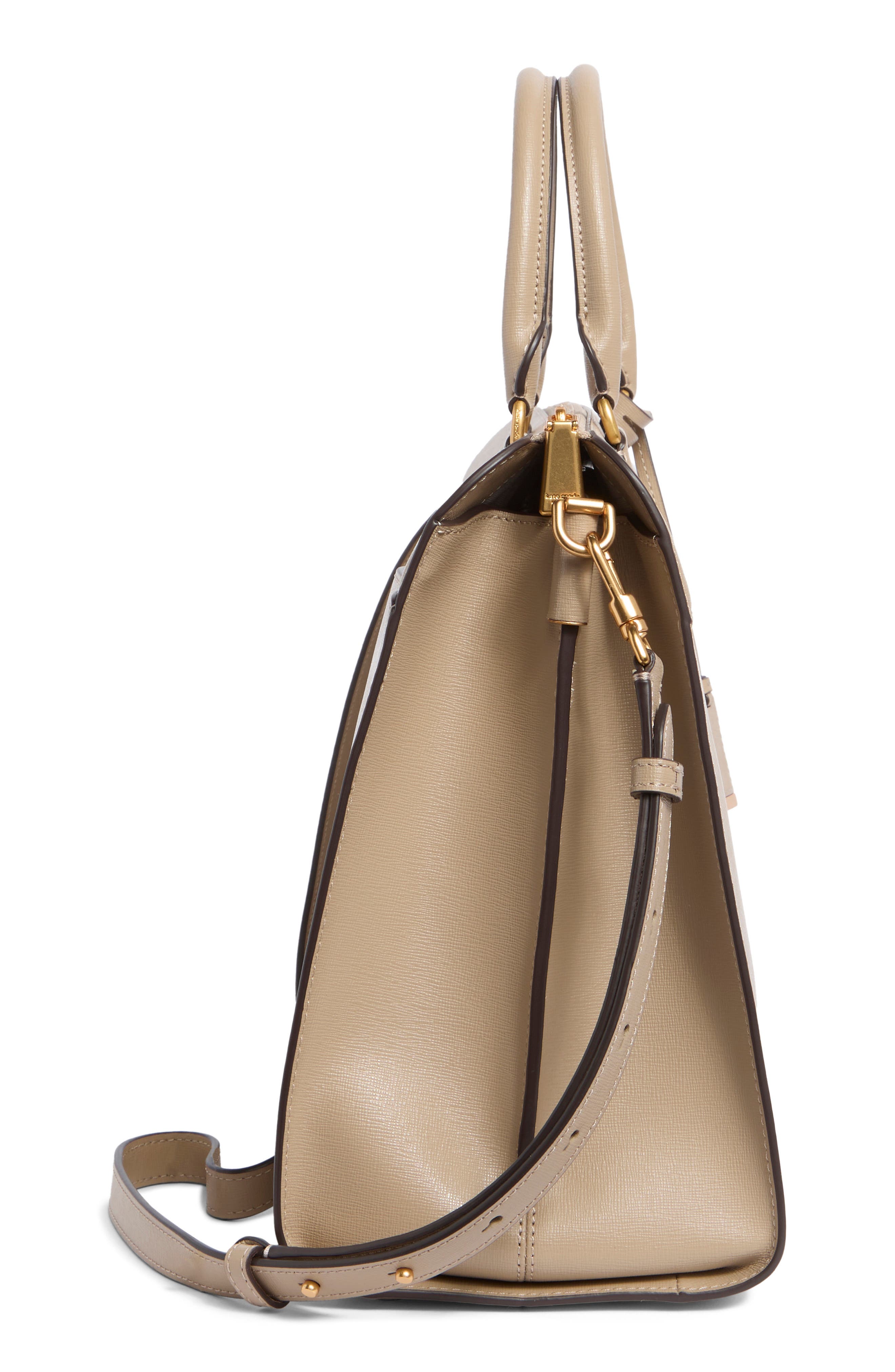 Morgan Saffiano Leather Bag, Alternate, color, TIMELESS TAUPE