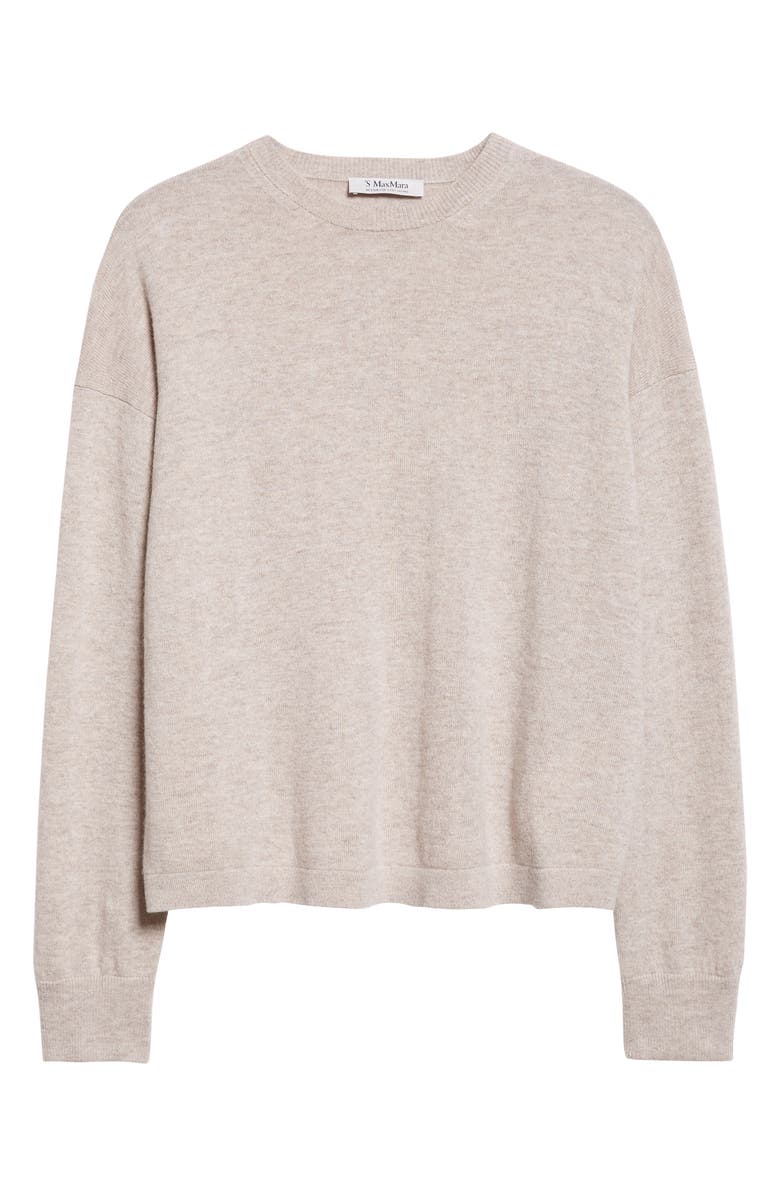 Max Mara Nebbie Wool & Cashmere Sweater, Alternate, color, Beige