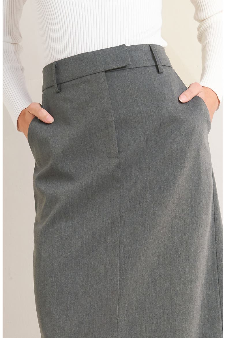 Ankle Maxi Skirt, Alternate, color, CHARCOAL