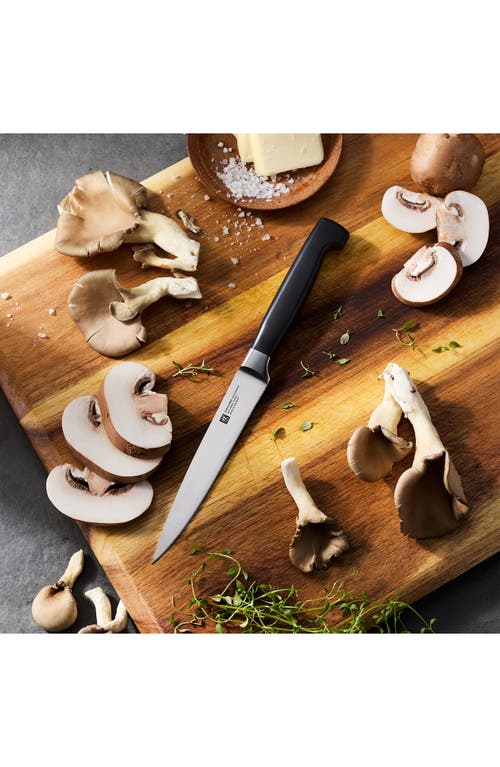 Zwilling Four Star 5-inch Utility Knife In Black