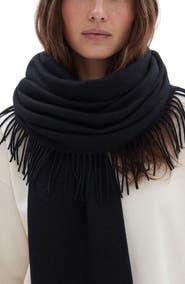 Nicole Miller Double Fringe Scarf