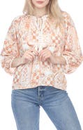 RAIN AND ROSE Floral Print Top