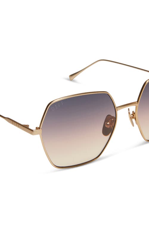 Diff Harlowe 55mm Square Sunglasses In Neutral