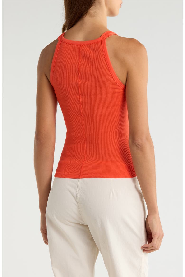 Knotted Rib Tank, Alternate, color, APEROL