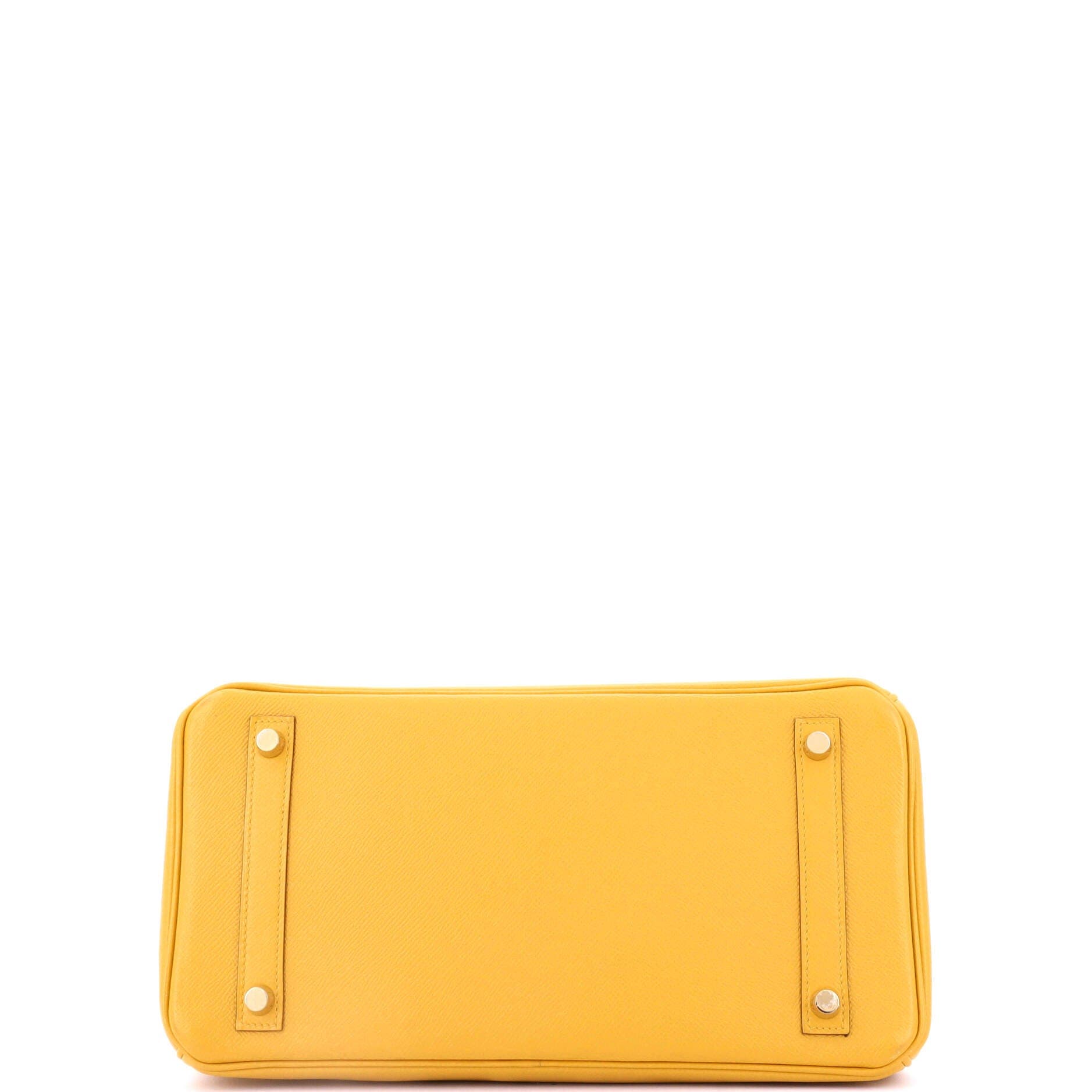 Pre-Owned Hermes Birkin Handbag Yellow Epsom with Gold Hardware 30, Alternate, color, 