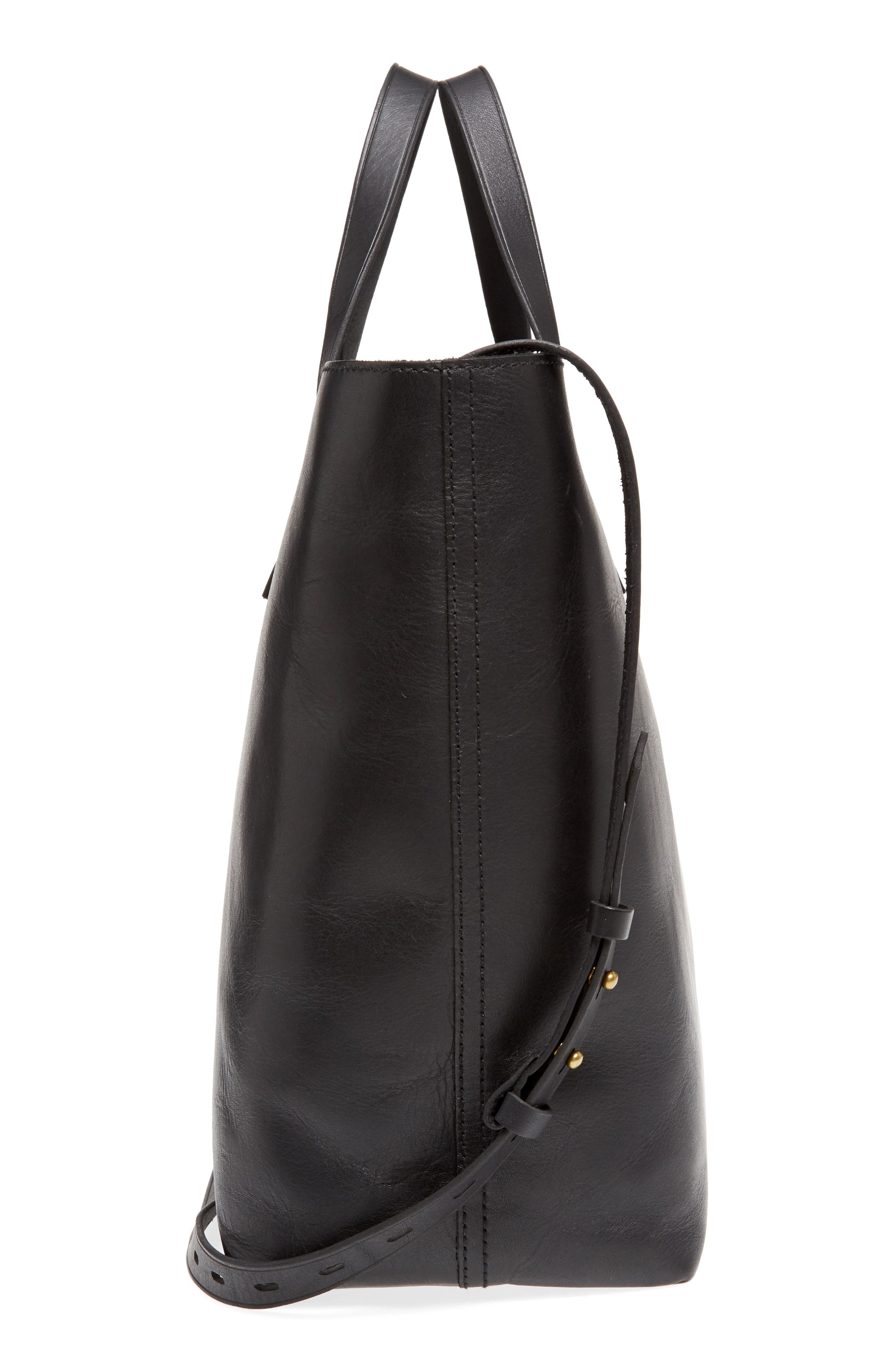 Madewell Zip Top Transport Leather Carryall, Alternate, color, 