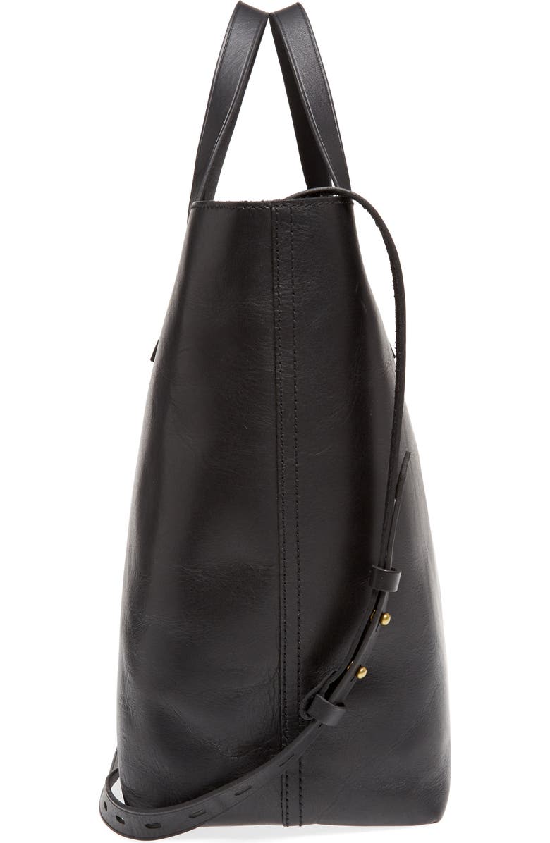 Madewell Zip Top Transport Leather Carryall, Alternate, color,