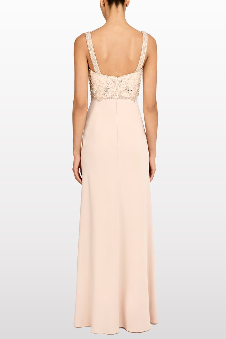 Reverie Embellished Maxi Dress, Alternate, color, Morganite