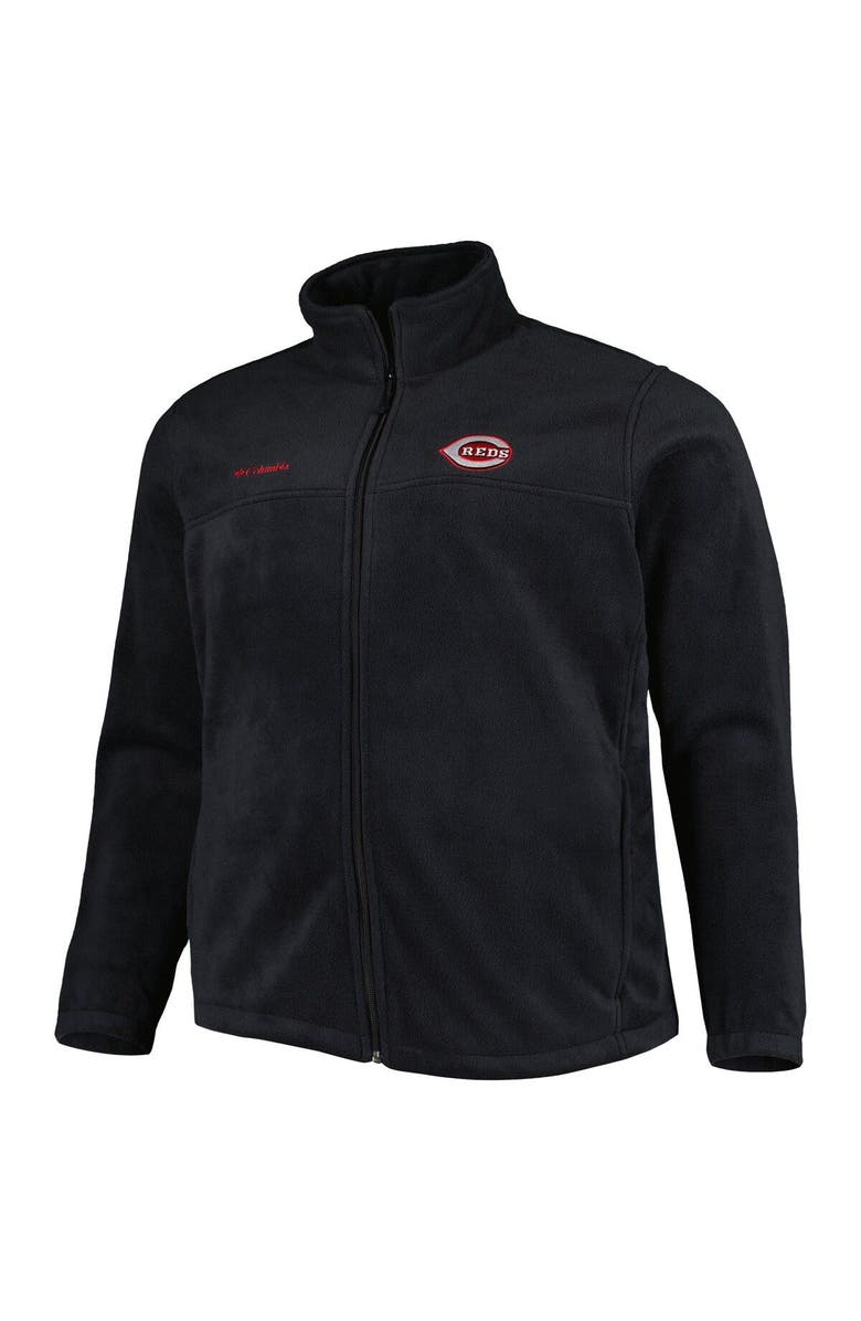 Columbia Men's Columbia Black Cincinnati Reds Big & Tall Steens Mountain Full-Zip Jacket, Alternate, color,