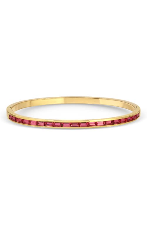 Eye Candy Los Angeles Padme Set Of 4 Assorted Cz Bangle Bracelets In Gold
