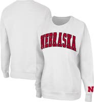 COLOSSEUM Women's Colosseum White Nebraska Huskers Campanile Pullover Sweatshirt