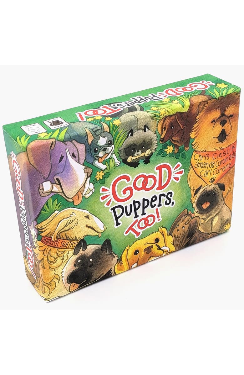 Asmadi Games Good Puppers Too, Strategy Card Drafting Game, Ages 14+, Main, color, Multicolored