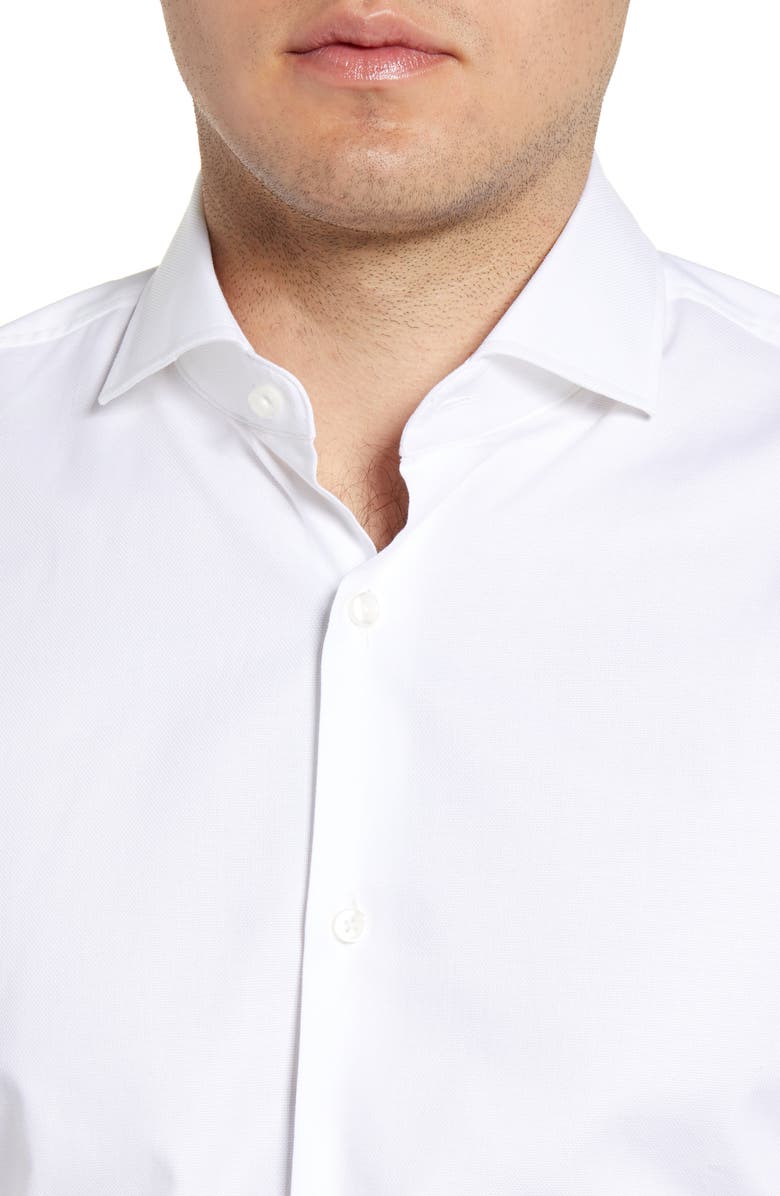 BOSS Slim Fit Solid Stretch Cotton Dress Shirt, Alternate, color,