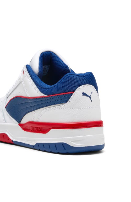 Puma Rebound Retro Low Top Sneaker In White