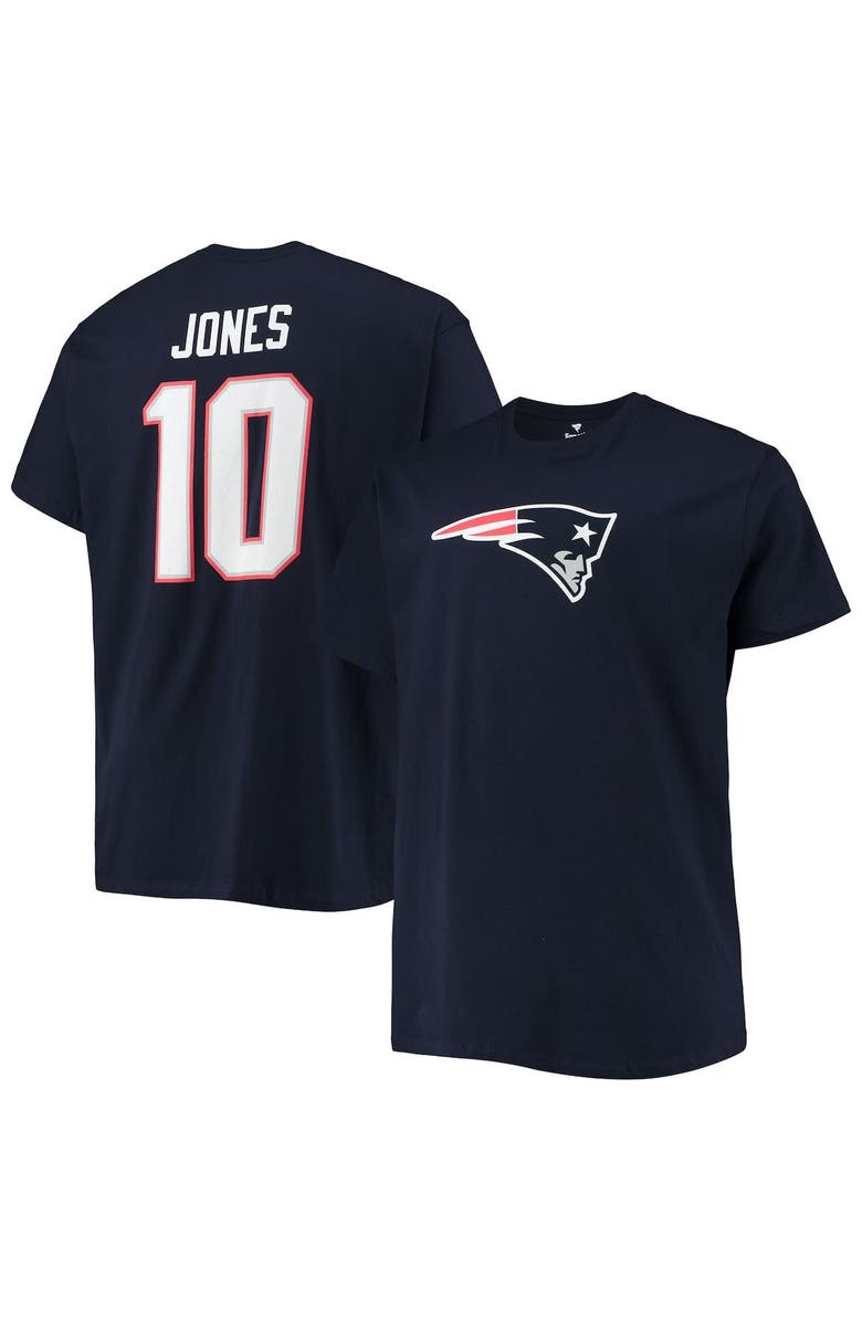 FANATICS Men's Fanatics Branded Mac Jones Navy New England Patriots Big & Tall Player Name & Number T-Shirt, Main, color, 