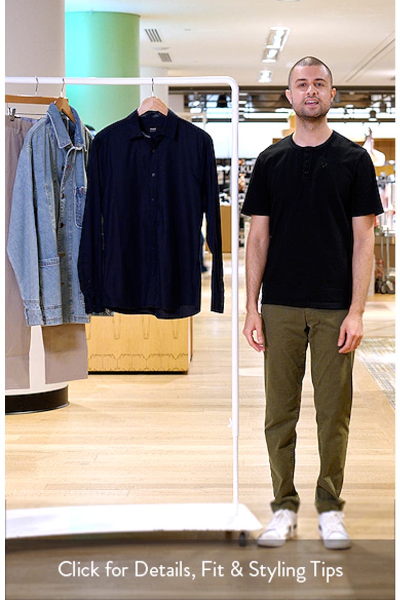 Cotton Blend Button-Up Shirt video