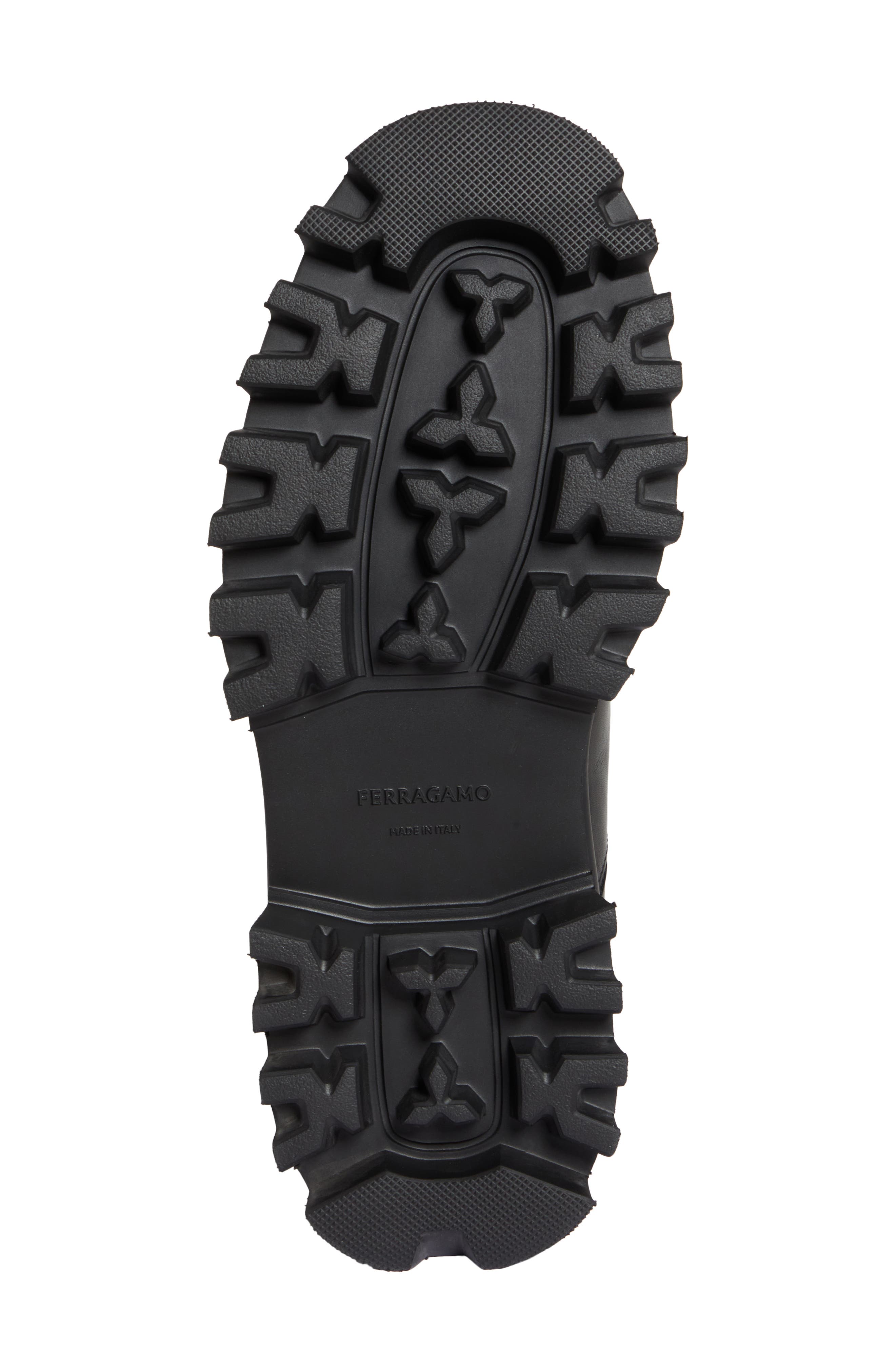 FERRAGAMO Flash Lug Sole Chelsea Boot, Alternate, color, 