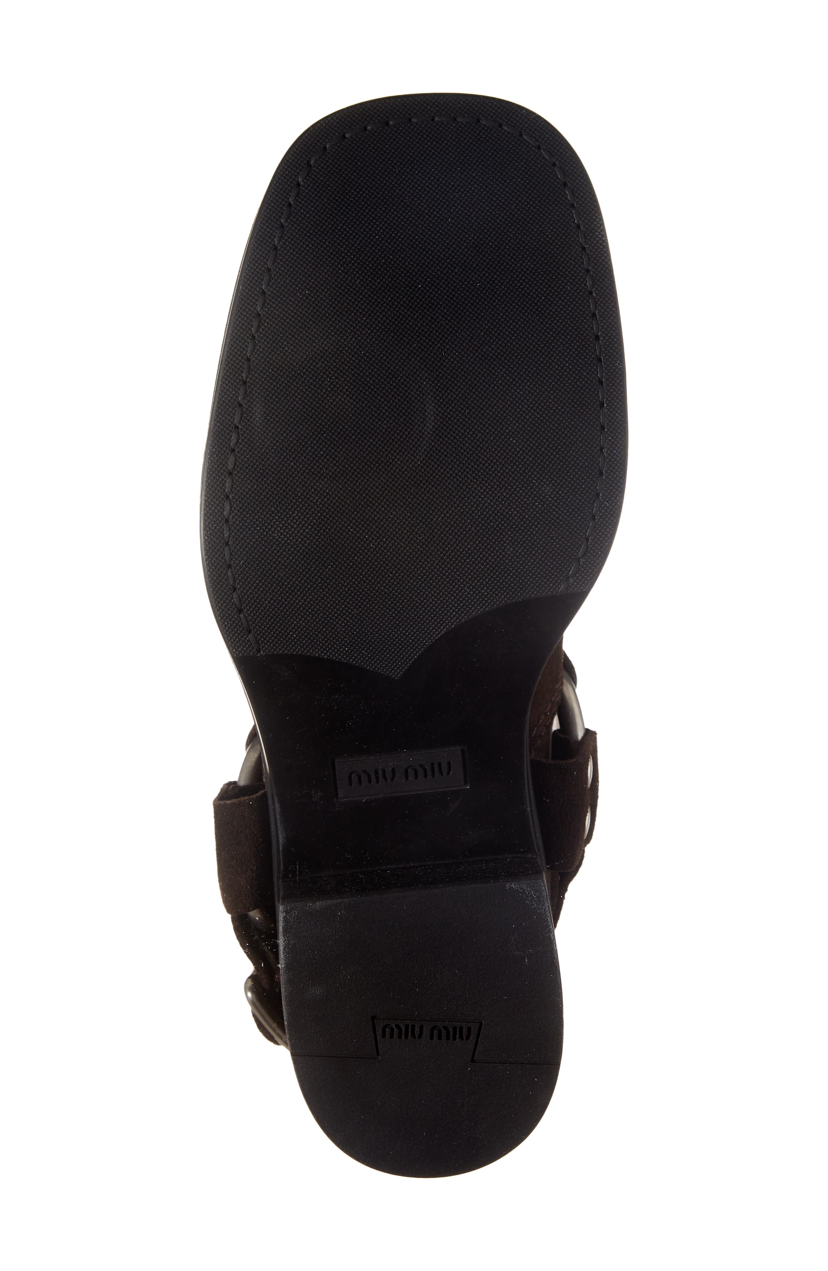 Miu Miu Harness Biker Ankle Boot, Alternate, color, 