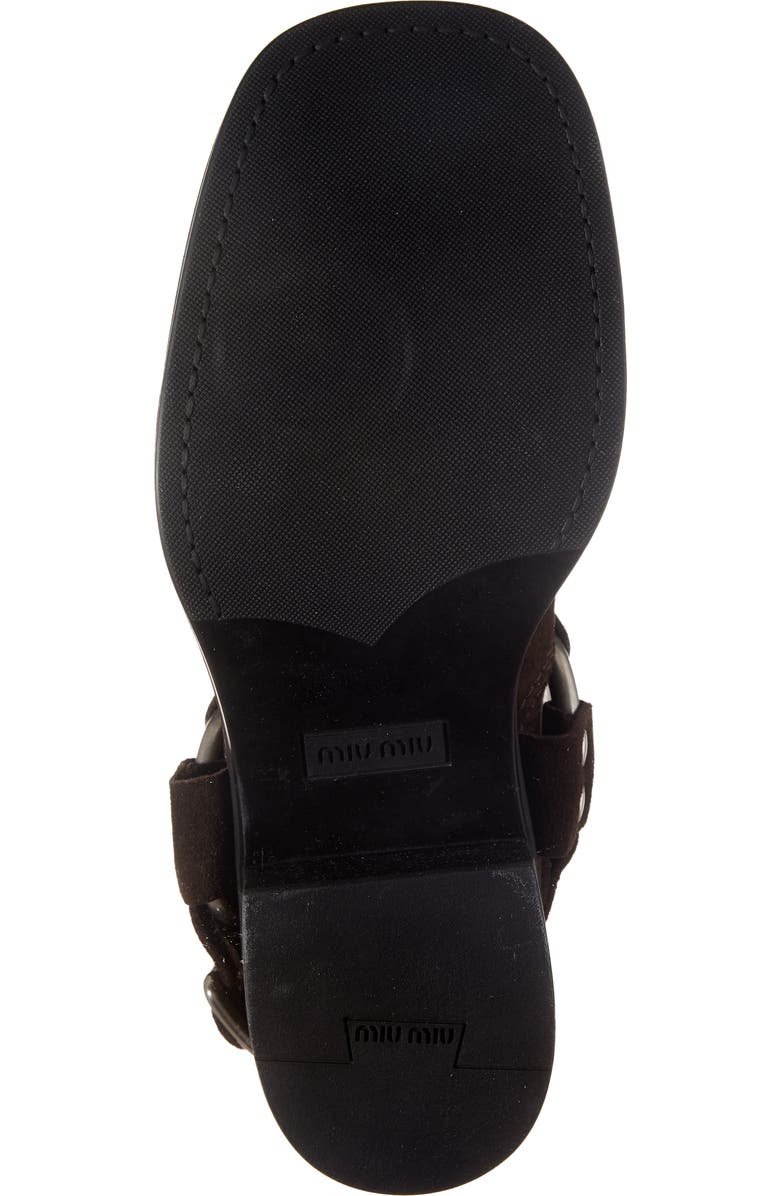 Miu Miu Harness Biker Ankle Boot, Alternate, color,