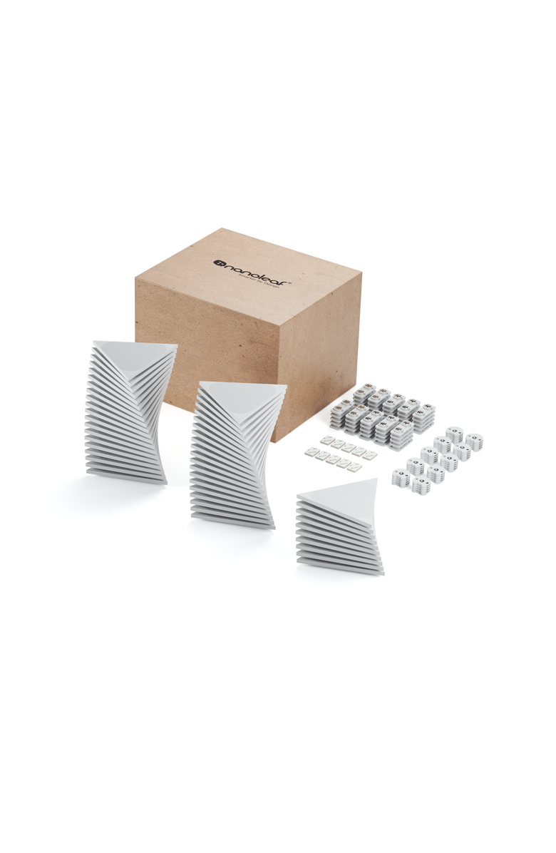 Nanoleaf Shapes Mini Triangles Expansion Pack, Alternate, color, Multicolor