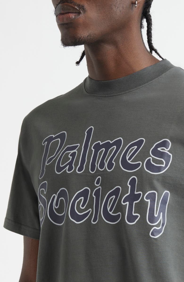 PALMES Society Graphic T-Shirt, Alternate, color, Charcoal