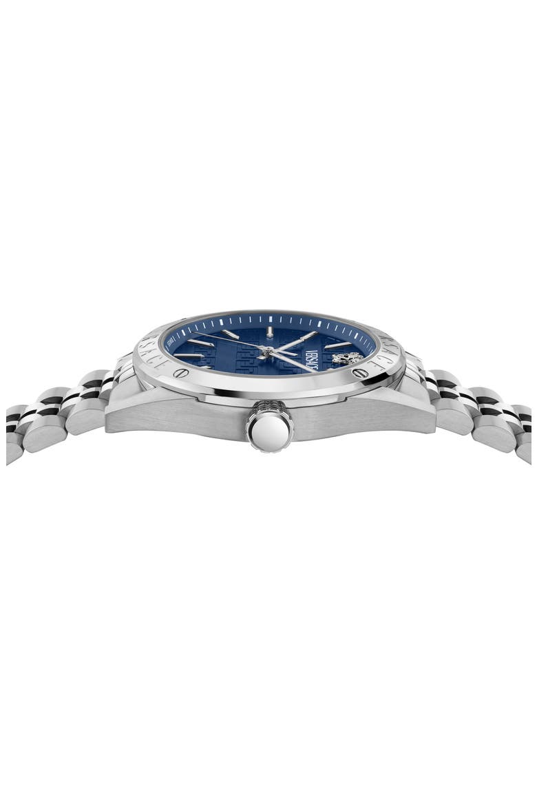 Athletic Bracelet Watch, 41mm, Alternate, color, STAINLESS STEEL/ BLUE